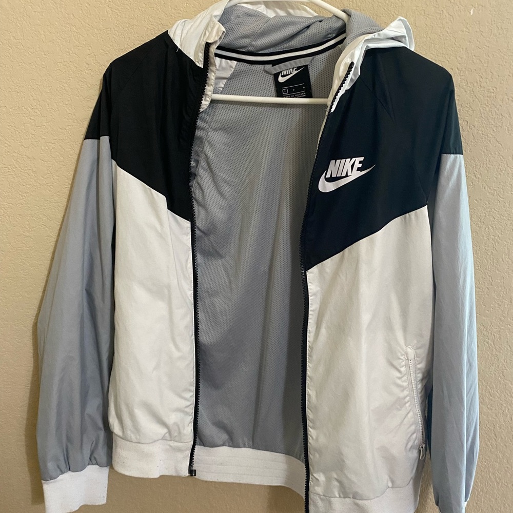 White/Black Nike Kids Windbreaker
